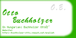 otto buchholzer business card